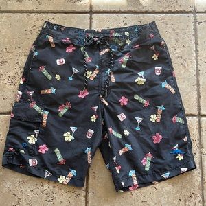 Tommy Bahama tiki swim trunk small NWOT